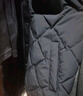 太平鳥(niǎo)男裝 輕薄羽絨服男24冬季PU皮拼接襯衫式保暖防寒外套 黑色第一批 L 曬單實(shí)拍圖