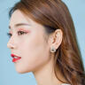 禾匠鋯石耳釘女2025年新款潮流耳環(huán)時(shí)尚耳墜小眾墨綠戒指設計感耳飾 鋯石耳釘 曬單實(shí)拍圖