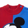 迪士尼童装男童红色毛衣米奇针织套头上衣儿童衣服 大红 4岁/身高110cm 实拍图