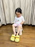 LATE TIME貓咪兒童拖鞋夏季女童可愛(ài)少女心包頭防撞厚底居家親子沙灘涼拖鞋 奶黃【有后跟帶】 內長(cháng)17cm 【內長(cháng)17 腳長(cháng)16.5穿】 曬單實(shí)拍圖