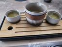 南山先生 茶盤茶托家用竹子陶瓷儲水式干泡盤辦公室功夫茶具 輕便創(chuàng)意簡約 黑陶長方盤 小 曬單實拍圖