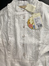 勿忘花純棉連衣裙女年秋秋新品女裝氣質(zhì)文藝修身顯瘦時(shí)尚裙子 白色 M 曬單實(shí)拍圖