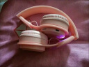 似画中人 蓝牙耳机折叠式耳机头戴式全触控无线降噪HIFI音乐耳麦 粉红色 实拍图