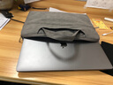 華為MateBook14電腦包16榮耀MagicBook超薄手提斜挎單肩防水磨砂PU皮可愛(ài)聯(lián)想 920深灰色（帶小包和肩帶） MateBook 16/16s 16英寸 曬單實(shí)拍圖
