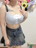 糖?！酒呦λ团选繜o(wú)痕內(nèi)衣女大碼文胸胖mm大胸顯小聚攏防下垂薄胸罩 灰藍(lán)色 純黑肩帶一副 85C 曬單實(shí)拍圖