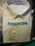 罗蒙（ROMON）纯色商务职业正装男士白衬衫工装男装短袖衬衣男CS72白色3XL 实拍图
