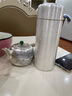 良平銀杯999銀茶杯 云南雪花銀錘紋內外全銀杯帶茶漏 送皮套 定制刻字 大號全銀杯（約700克 680毫升） 曬單實(shí)拍圖