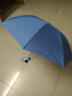 天堂伞雨伞强力拒水一甩干三折伞钢骨碰击布男女士商务伞307E碰晴雨伞 靛蓝色 实拍图