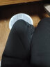米度麗孕婦褲子秋冬款外穿打底褲加絨加厚托腹保暖棉褲長(cháng)褲秋裝冬裝 加絨櫻花絨款-活性黑 L(100-130斤） 曬單實(shí)拍圖