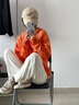 NEPA耐葩戶(hù)外男女Anorak連帽夾克換季外套7JC0661 橙色 160/84A 曬單實(shí)拍圖