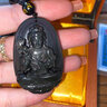 玉有情馬年黑曜石本命佛吊墜男女款生肖守護神項鏈本命年禮物 彩虹眼生肖馬-大勢至菩薩 曬單實(shí)拍圖