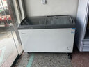 美的（Midea）展示柜冰柜商用臥式大容量超市玻璃門(mén)島柜速凍柜海鮮柜雪糕展示柜小型冷藏冷凍柜啤酒飲料冰柜 336L【雪糕展示柜】336HKMA 曬單實(shí)拍圖