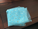 京弗 星空網(wǎng)紗星星紗蕾絲網(wǎng)紗布料拍照道具頭紗亮片布網(wǎng)紅美甲背景布 水藍金星(1米x1.5米 多件連一起 曬單實(shí)拍圖