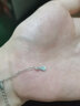 查克拉愛心水晶銀手鏈女學(xué)生簡約韓版刻字手飾情人節(jié)禮物送女友送老婆 藍(lán)色手鏈【魅藍(lán)禮盒】 曬單實(shí)拍圖