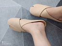 巧丂懶人包頭半拖鞋女夏外穿時(shí)尚2023新款孕婦防滑平底法式?jīng)鐾萧~(yú)嘴拖 杏色偏粉【36碼】建議大一碼 曬單實(shí)拍圖