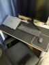 毕亚兹 鼠标垫超大号 PU皮质防滑垫办公室桌垫笔记本电脑垫键盘垫办公写字台游戏垫防水 黑色单面100*50cm  实拍图