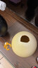 臺燈配件外殼罩不帶燈半圓形創(chuàng  )意燈罩只賣(mài)燈罩防刺眼E27 黃色半圓玻璃燈罩 曬單實(shí)拍圖