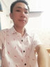佐馬仕短袖襯衫男士修身韓版夏季薄款潮流休閑格子條紋襯衣帥氣衫衣半袖 X099紅羽毛 M （90-110斤） 曬單實(shí)拍圖