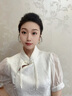 唐后國(guó)潮彩繪琺瑯和田玉耳環(huán)女復(fù)古耳墜925銀耳飾送生日節(jié)日禮物 古法金色 曬單實(shí)拍圖