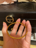 金至尊（3D-GOLD)黃金手鐲實心傳承素圈足金999鐲子送女友老婆媽媽七夕禮物計價 光面56圈-金重29.93克以證簽多退少補(bǔ) 曬單實拍圖