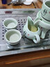 美仕威 不銹鋼茶盤(pán)功夫旅行茶具 加厚茶托盤(pán)茶臺儲水 排水小型茶盤(pán)家用 40*30儲水（加高帶磁底盤(pán)7cm高） 曬單實(shí)拍圖