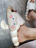 憶愛(ài)新款云朵可愛(ài)兒童拖鞋踩屎感男童漏水速干夏季室內涼拖寶寶小孩女 白色 22 0（33/34內長(cháng)21cm) 曬單實(shí)拍圖