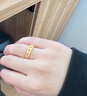 周生生足金六字真言大明咒黃金戒指男女款 婚戒83215R計價(jià) 15圈2.9克 曬單實(shí)拍圖