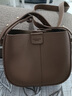 慕昂（MOVEON）高級感包包2023新款純色質(zhì)感單肩包春夏季百搭斜挎水桶子母包 棕色 曬單實(shí)拍圖