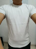栩禧春夏打底衫緊身短袖男韓版修身短袖T恤上衣健身純色棉短袖t恤男士體恤衫潮流時(shí)尚貼身舒適男裝短袖 白色 3XL 曬單實(shí)拍圖