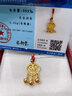 勞梭一周歲禮物黃金純金富貴黃金鎖吊墜金鎖項(xiàng)鏈嬰兒寶寶款兒童滿月 祥云金鎖/1.1克多退少補(bǔ) 曬單實(shí)拍圖