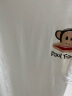 大嘴猴（paul frank）短袖t恤男2024夏季潮牌简约印花宽松男装t恤纯棉重磅240g白色XL 实拍图
