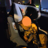 感恩（ganen）儿童安全座椅 9个月-12岁 钢骨架+isofix硬接口 阿瑞斯 雨晶蓝 实拍图