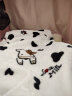 北极绒 拉舍尔毛毯冬季加厚保暖双层盖毯学生宿舍单人办公室午睡被子 【升级款】黑白奶牛RD 150x200cm约5斤 实拍图