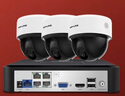 普聯(lián)（TP-LINK） POE監控攝像頭NVR硬盤(pán)錄像機套裝 家用超市酒店360度全景云臺高清半球手機遠程 3路套裝 2T 曬單實(shí)拍圖