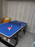 哈野臺球桌家用二合一成人乒乓球桌兒童折疊斯諾克桌球臺中式黑八球桌 6尺 臺球桌乒乓球二用 曬單實(shí)拍圖