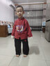 巴妮巴妮兒童長(zhǎng)袖漢服秋款中國(guó)風(fēng)兩件套春夏秋款中秋中小童男孩民族風(fēng)套裝 酒紅色春秋 110碼建議105cm 曬單實(shí)拍圖