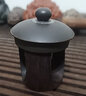 一紀（KAZUNORI）手工復古大紅酸枝木蓋置蓋托茶道擺件紫砂壺蓋置茶器功夫茶具配件 大紅酸枝木蓋置 曬單實(shí)拍圖