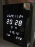 虹泰（HoTai）万年历电子挂钟客厅电子钟简约wifi时钟插电2939 天气预报时钟29x39cm 白光 实拍图