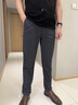 花花公子（PLAYBOY）休閑褲男褲子夏季新款男士高端商務(wù)通勤褲子男四面彈直筒褲男裝 灰色四季款 31 曬單實拍圖