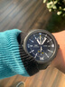 【二手95新】萬(wàn)國（Iwc）海洋時(shí)計系列45mm精鋼硫化橡膠涂層自動(dòng)機械男士手表 IW379502黑盤(pán) 曬單實(shí)拍圖