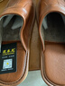 范米尼頭層牛皮拖鞋包頭男女室內外真皮拖居家用半包牛筋底防滑春秋單鞋 505【咖啡】顯瘦版 【27】適合39-40碼(內長(cháng)25厘米) 曬單實(shí)拍圖