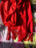 曾帥帥 中國紅圍巾披肩年會(huì )活動(dòng)圍巾禮品大紅色圍巾披肩喜慶男女老少通 Q-DH08/30*190CM 曬單實(shí)拍圖