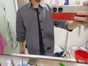 Lee dprre中袖牛仔襯衫男士2025夏季新款工裝上衣七分袖襯衫男中年純棉襯衣卡其 雙口袋純棉面料XL 適合135-150斤 曬單實拍圖