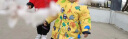巴拉巴拉童装男童棉衣宝宝棉服秋冬短款便服上衣两件套童趣洋气 黄色调00333 90cm 实拍图