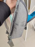 宜丽客（ELECOM）通勤胸包相机包挎包多功能休闲运动摄影斜跨卡片相机单肩包男女包 灰色 实拍图