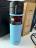 虎牌（TIGER）彈蓋保溫杯不銹鋼真空便攜水杯情人節送禮MKA-K048-AK天空藍480ML 曬單實(shí)拍圖
