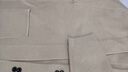 袋鼠 針織衫男開衫V領(lǐng)純色毛衣披肩外套時尚休閑修身衣服男裝大碼 駝色 XL/175/115 曬單實拍圖