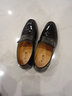 老人頭皮鞋男士正裝鞋真皮男鞋內增高鞋隱形增高6CM商務(wù)洞洞透氣尖頭鞋 黑色增高款 39 【皮鞋尺碼，可咨詢(xún)客服】 曬單實(shí)拍圖