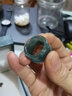 祥禎福珠寶（XIANGZHENFU JEWELRY）翡翠戒指冰種六字真言戒環(huán)男士翡翠扳指梵文玉石戒指 曬單實拍圖