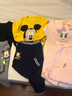 迪士尼寶寶（Disney Baby）迪士尼童裝男童毛衣米奇女童毛衣米妮純棉圓領(lǐng)肩開針織衫 黃色 3歲/身高100cm 曬單實(shí)拍圖
